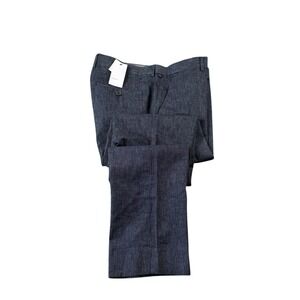 Vince Indigo Blue Lined Men's Cotton Blend Chino Pant Size 33x33 NWT